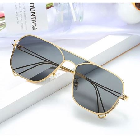 Alpottica Preston Gold Black Unisex Güneş Gözlüğü