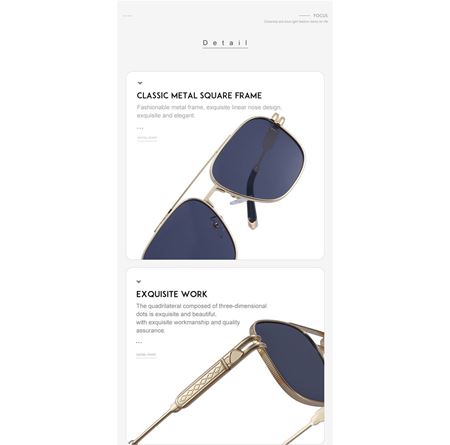 Alpottica Ron Gold Black Unisex Güneş Gözlüğü