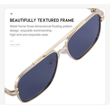 Alpottica Ron Gold Black Unisex Güneş Gözlüğü