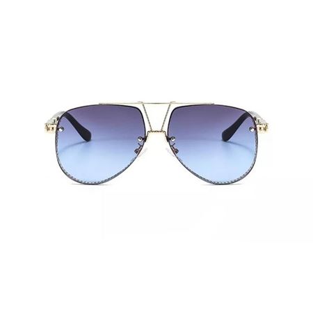 Alpottica Olly Gold Dark-Blue Unisex Güneş Gözlüğü