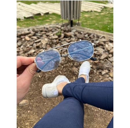 Alpottica Paul Silver Blue Flip-Up Unisex Güneş Gözlüğü
