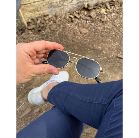 Alpottica Paul Gold Black Flip-Up Unisex Güneş Gözlüğü