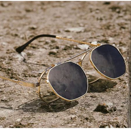 Alpottica Paul Gold Black Flip-Up Unisex Güneş Gözlüğü