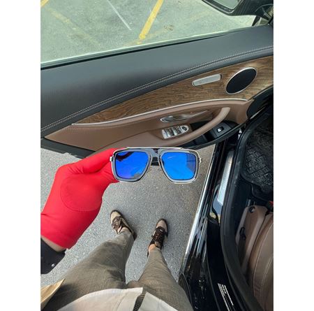 Alpottica Jeffrey Black Blue Mirror Unisex Güneş Gözlüğü