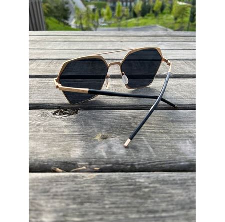 Alpottica Lorenzo Gold Black Unisex Güneş Gözlüğü