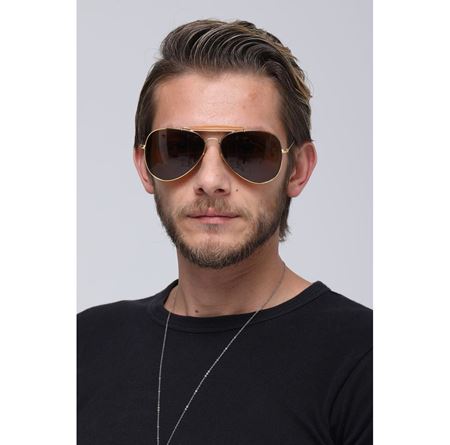 Alpottica Aston Gold Brown Unisex Güneş Gözlüğü