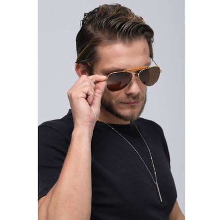 Alpottica Aston Gold Brown Unisex Güneş Gözlüğü