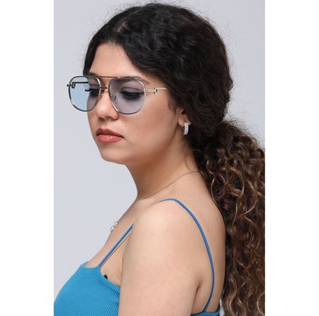Alpottica Axel Gold Blue Unisex Güneş Gözlüğü
