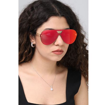 Alpottica Barney Silver Red-Mirror Unisex Güneş Gözlüğü