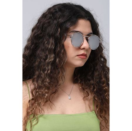 Alpottica Carter White Grey-Mirror Unisex Güneş Gözlüğü