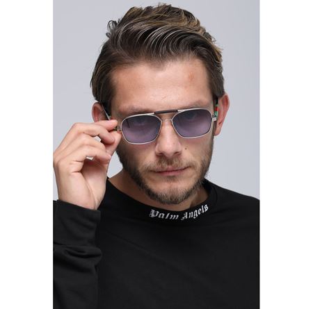 Alpottica Clark Silver Dark-Blue Unisex Güneş Gözlüğü