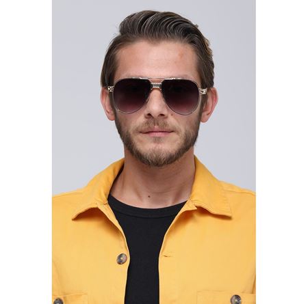 Alpottica Dennis Gold Grey Unisex Güneş Gözlüğü