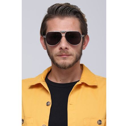 Alpottica Felix Silver Black Sunglasses