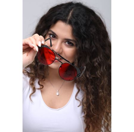 Alpottica Hayden Black Red Sunglasses