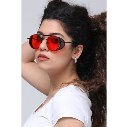 Alpottica Hayden Black Red Sunglasses