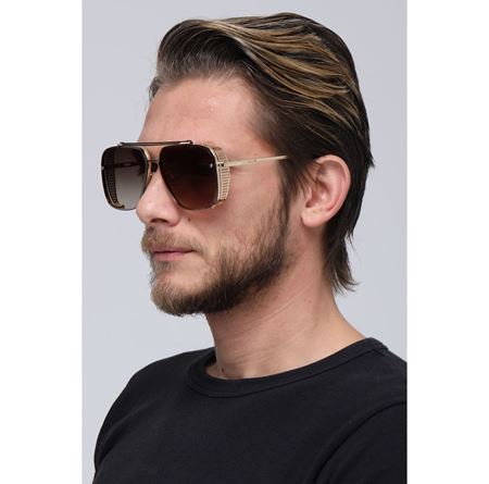 Alpottica Hector Gold Brown Unisex Güneş Gözlüğü