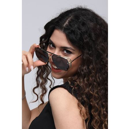 Alpottica Hector Gold Black Unisex Güneş Gözlüğü
