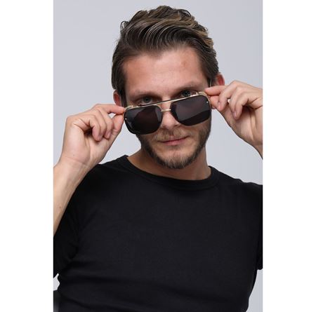 Alpottica Hector Gold Black Unisex Güneş Gözlüğü