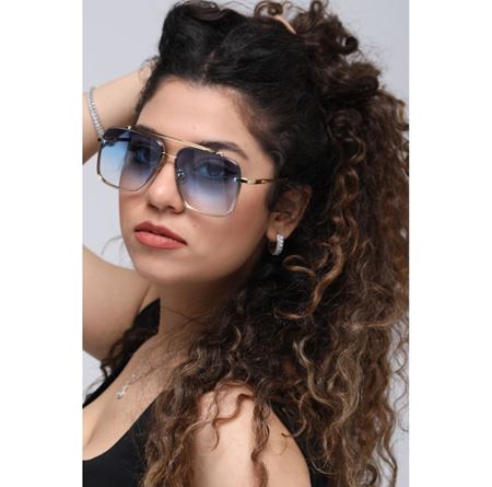 Alpottica Jamie Gold Blue Unisex Güneş Gözlüğü