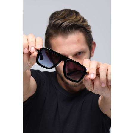 Alpottica Jeffrey Black Blue Unisex Güneş Gözlüğü