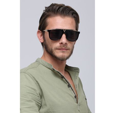 Alpottica Lennon Gold Black Unisex Güneş Gözlüğü