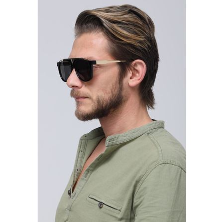 Alpottica Lennon Gold Black Unisex Güneş Gözlüğü