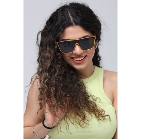 Alpottica Luis Yellow Black Sunglasses