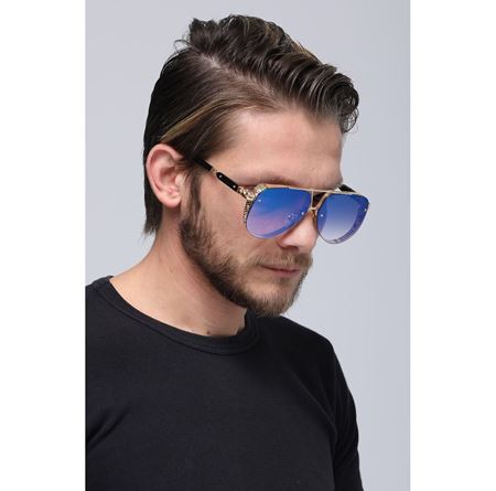 Alpottica Olly Gold Blue-Mirror Unisex Güneş Gözlüğü