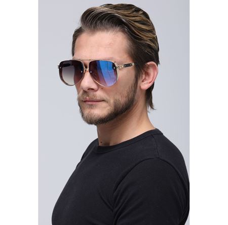 Alpottica Olly Gold Blue-Mirror Unisex Güneş Gözlüğü