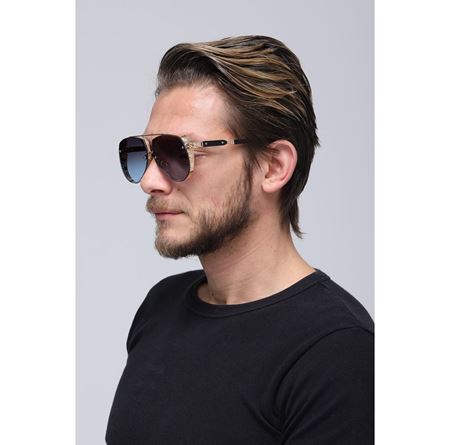 Alpottica Olly Gold Dark-Blue Unisex Güneş Gözlüğü