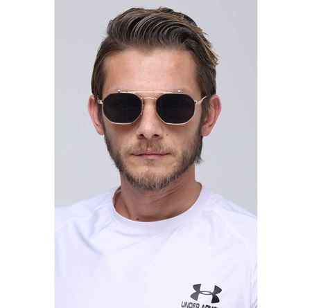 Alpottica Paul Gold Black Flip-Up Unisex Güneş Gözlüğü