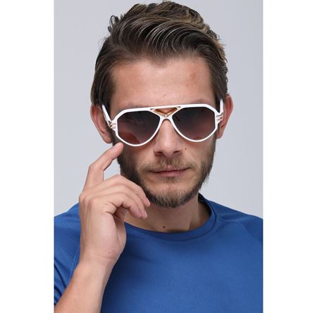 Alpottica Ralph White Brown Unisex Güneş Gözlüğü