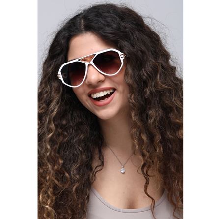 Alpottica Ralph White Brown Unisex Güneş Gözlüğü