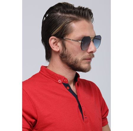Alpottica Ray Gold Blue Unisex Güneş Gözlüğü