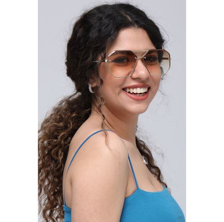 Alpottica Ray Gold Brown Unisex Güneş Gözlüğü