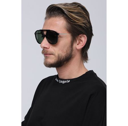 Alpottica Stefan Black Green Unisex Güneş Gözlüğü