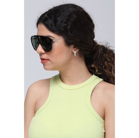 Alpottica Stefan Black Green Unisex Güneş Gözlüğü