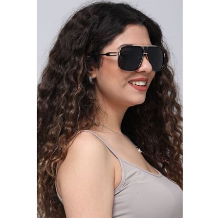 Alpottica Zach Gold Black Unisex Güneş Gözlüğü