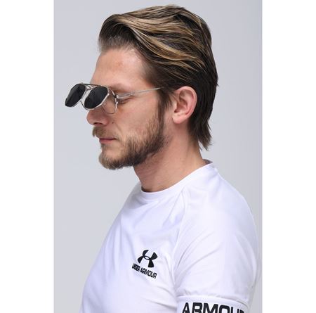 Alpottica Paul Silver Black Flip-Up Unisex Güneş Gözlüğü