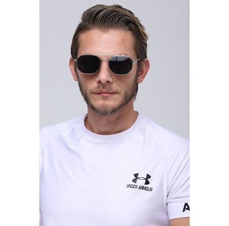 Alpottica Paul Silver Black Flip-Up Unisex Güneş Gözlüğü