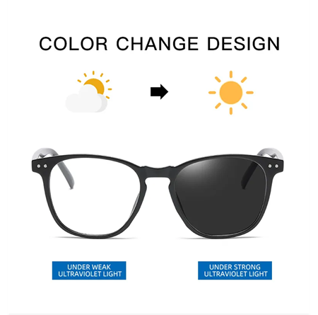 Alpottica Casey Black 2 in 1-Mavi Işık Koruyucu Fotokromik Gözlük