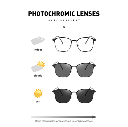 Alpottica Tera Gold 2 in 1-Mavi Işık Koruyucu Fotokromik Gözlük