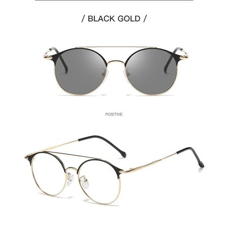 Alpottica Peaky Gold 2 in 1-Mavi Işık Koruyucu Fotokromik Gözlük