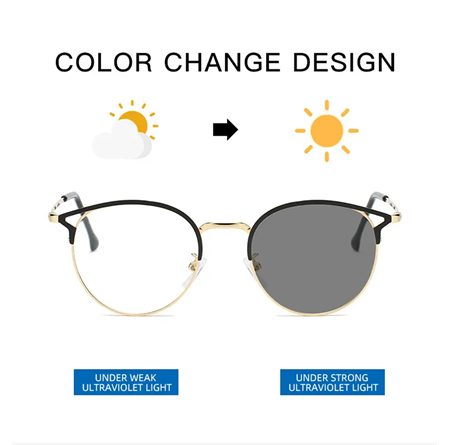 Alpottica Tim Silver 2 in 1-Mavi Işık Koruyucu Fotokromik Gözlük