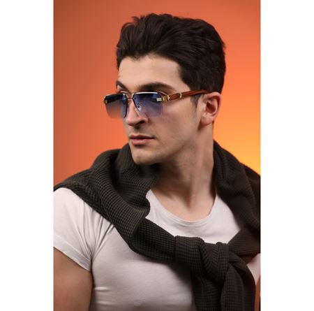 Alpottica Seth Brown Blue Unisex Güneş Gözlüğü