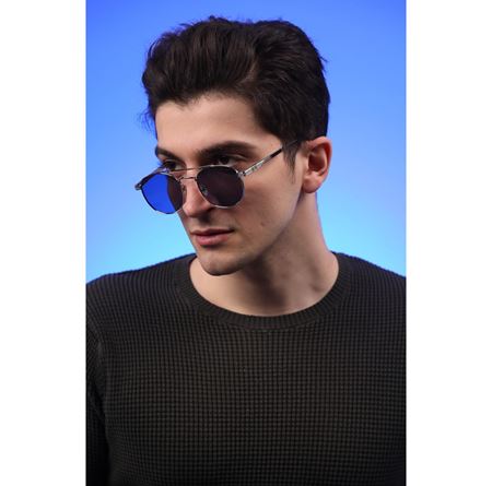 Alpottica Mile Silver Black  Unisex Güneş Gözlüğü