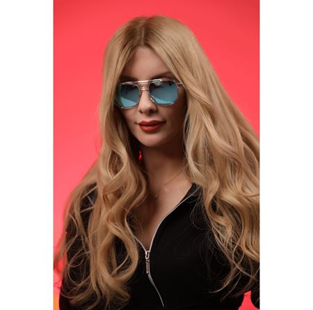 Alpottica  Shiny Blue Mirror Unisex  Güneş Gözlüğü