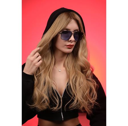 Alpottica Premium Black Blue Unisex  Güneş Gözlüğü