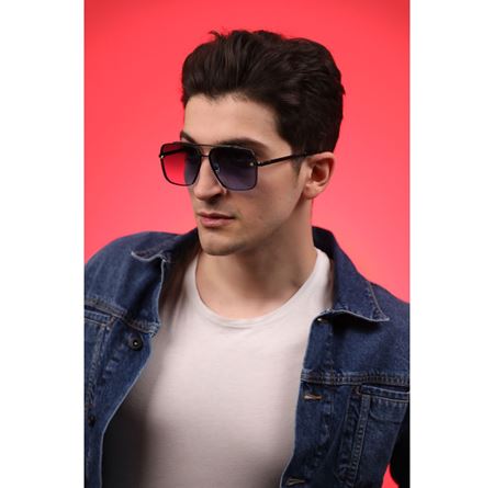 Alpottica Premium Black Blue Unisex  Güneş Gözlüğü