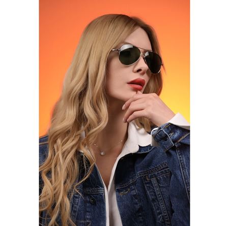 Alpottica Topgun Silver Green Unisex  Güneş Gözlüğü
